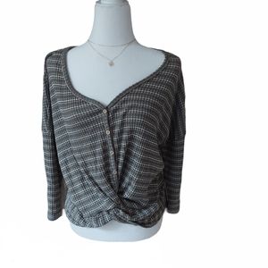 Olive Color Striped Knot Tie Top